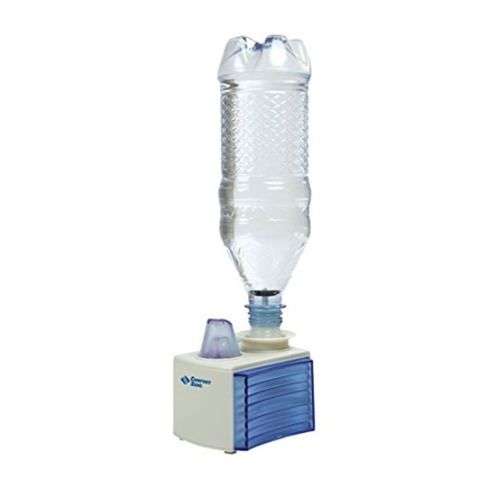 Comfort Zone Portable Ultrasonic Humidifier Turn Bottle into Personal