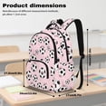 thumbnail image 7 of Xoenoiee Pink Soccer Bow Heart Pattern Kids Backpack for Girls Preschool Kindergarten Elementary School Backpack Bookbag Schoolbag Travel Daypack with Adjustable Padded Straps, 7 of 7