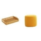 thumbnail image 1 of Taburete otomano redondo tejido con reposapiés, asiento cilíndrico pequeño, cesta de frutas, cuenco para servir refrigerios, para escritorio, oficina,, 1 of 8
