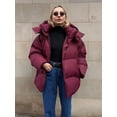 thumbnail image 1 of Chaqueta acolchada de algodón para mujer, Parka con capucha, ropa de calle Harajuku, abrigo suelto, otoño e invierno, 2024, 1 of 5