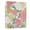 Pastel Pink Yellow Cream Peonie, variant on Haosy Hardcover 3 Ring Binder 1.5 Inch Ring Decorative Binder Organizer for Home School Office, Sage Green White Flower