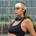 thumbnail image 4 of Christmas Gingerbread Cookies Snowflake Headbands for Women Men, Workout Elastic Sweat Band for Yoga Running Cycling Gym Exercise Non Slip Head Bands for Women's Hair, 4 of 5