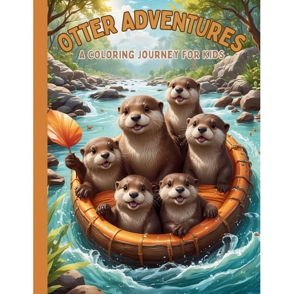 Otter Adventures Activity Coloring Book for Kids: Explore Otter Fun: Coloring, Mazes, and Word Searches for Kids - Educa, (Paperback)