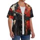 thumbnail image 2 of Balery Abstract Skull Guitar Art Camisa Casual de Manga Corta con Botones para Hombre, Texturizada, Estilo Cubano, para Playa, Verano-4X-Large, 2 of 5