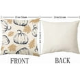 thumbnail image 3 of Fall Pillow Covers 20x20 Inch Set of 2 Blue Pumpkin and Orange Maple Leaf Throw Pillow Covers Fall Autumn Indoor Outdoor Decorative Pillow Case Thanksgiving Harvest Farmhouse Couch Sofa Decoration, 3 of 6