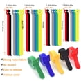 thumbnail image 2 of 100pcs Releasable Cable Organizer Ties Mouse Earphones Wire Management Nylon Cable Ties Reusable Loop Hoop Tape Straps Tie(7inch), 2 of 7