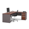 thumbnail image 4 of Bestar  Connexion 72W L Shaped Desk with Storage Drawers Slate & Sandstone, 4 of 5