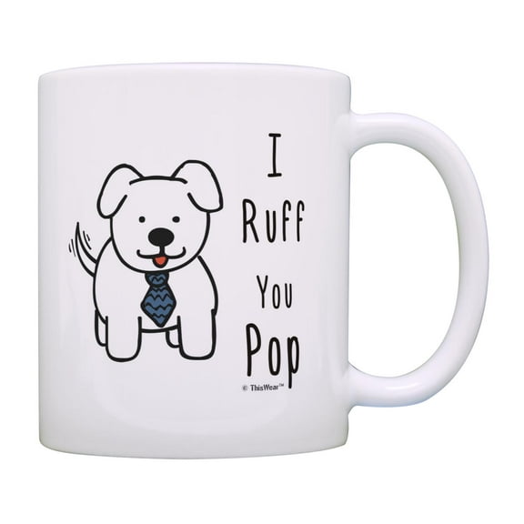 ThisWear From the Dog I Ruff You Pop Coffee Mug