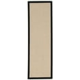 thumbnail image 1 of Athena Natural Wool & Black PU 2'6" x 8' Runner, 1 of 4