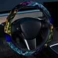 thumbnail image 2 of Peacock 14.5 Inch Printing PVC Leather Car Wheel Covers Steering Wheel Covers Auto Accessories, 2 of 6