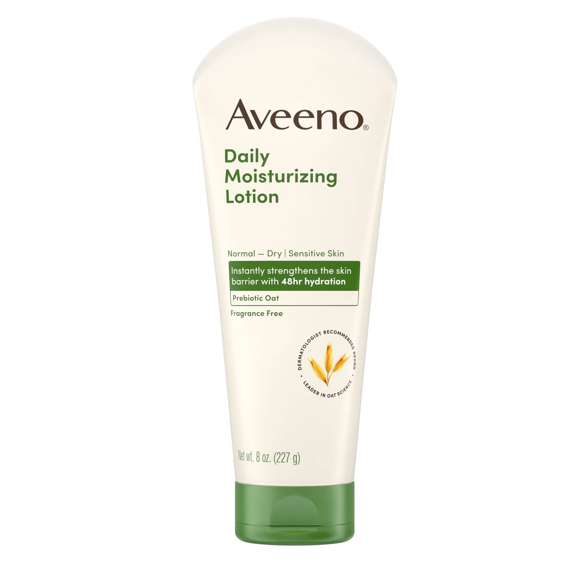 Aveeno Daily Moisturizing Body Lotion, Fragrance-Free, 8 Fl oz