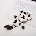 thumbnail image 4 of ONXE 2 Pack Plush Cows Keychains for Women, Plush Bag Charm Stuffed Animal Car Key Chain Key Ring Pendant for Purse, Handbag Bag Decoration, 4 of 5
