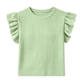 thumbnail image 2 of Gytharion Toddler Kids Girls Tank Tops with Flutter Sleeves Summer Solid Color Round Neck Tanks Cute Casual Sleeveless Shirts for Little Girls, 0-49 Years, 2 of 4
