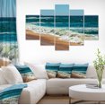 thumbnail image 1 of Ideal Blue Atlantic Beach en Été - Impression sur Toile Seashore, 1 of 3