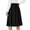 Black, variant on Womens Skirts Retro High Waisted Pleated A-Line Midi Skirt, Flared Skirt with Back Tie Detail, Elegant Vintage Flowy Skirt for Work & Daily,Beige S