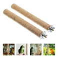 thumbnail image 2 of Gymnture 2 Natural Wooden Bird Perch Sticks for Parrots, Parakeets, Cockatiels, Lovebirds, 2 of 10