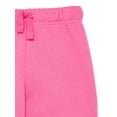 thumbnail image 2 of Wonder Nation Toddler Girls Fleece Jogger Pants, Sizes 2T-5T, 2 of 3