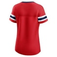 thumbnail image 3 of Women's Fanatics Red Washington Capitals Iconic Athena Lace-Up T-Shirt, 3 of 3