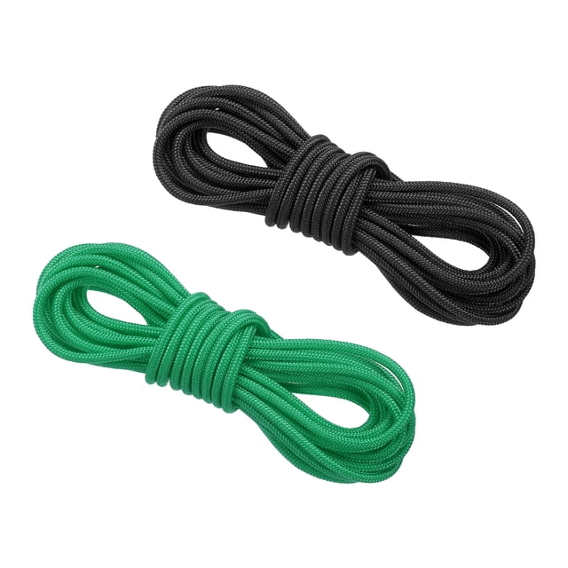 Unique Bargains Archery D Loop Rope 10 FT, 2 Pack Bow String Release Nock Wire Nocking Loop Ring, Black Turquoise