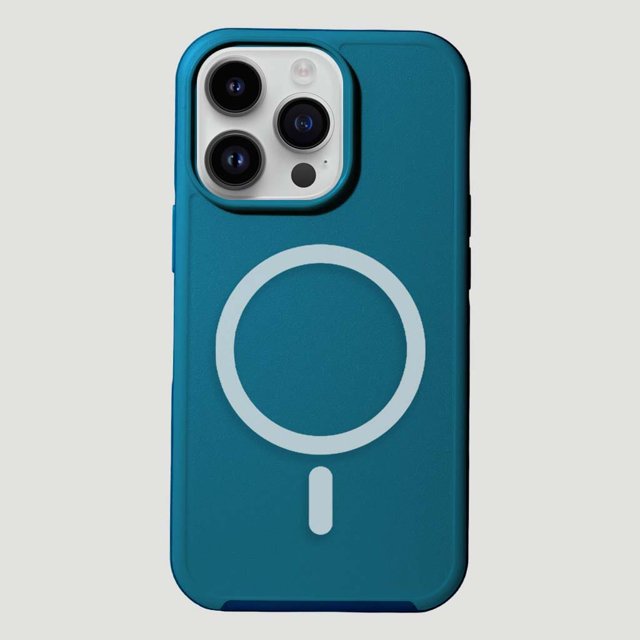 MagSafe Étui pour iPhone 13 Pro Max - Fremont Grip (Bleu et Gris)
