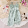 thumbnail image 5 of Rompers for Girls Lightweight Solid Sleeveless Square Neck Girls Strap Long Jumpsuit Beach Vacation Casual Outfit, 5 of 5