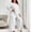 #2White, variant on Byworldtasic Womens Plus Size Lounge Set 2 Piece Outfits Sweatsuits Tracksuit Long Sleeve Baggy Wide Leg Pant Sets