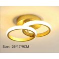 thumbnail image 3 of LED Ceiling Lamp 20W Golden Round, Suitable for Bedroom, Living Room, Corridor, Kitchen, Warm Light, 3 of 5