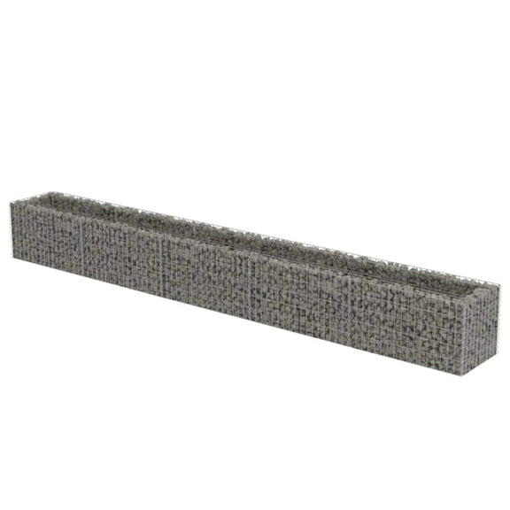 Casafoyer Gabion Raised Bed Galvanised Steel 177.2"x19.7"x19.7"