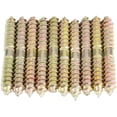 thumbnail image 2 of 10 tornillos de cabeza cilíndrica y agrave; Doble terminal y agudo; Tornillos de rosca autorroscantes Pernos roscados Muebles de madera Conector Espárragos Varillas 6 *, 11 Feliz Sencillez, 2 of 5