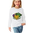thumbnail image 4 of Spazoro Kids Girls Pullover Shirts Tee, Printed Round Neck Spring and Summer Fashion Long Sleeve Casual Tops for Child Girls Multicolor Size 11 T, 4 of 5