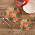 thumbnail image 2 of SKYSONIC Pumpkins Harvest Pot Holders Trivets, 2 Pcs Heat Resistant Trivets,Fall Autumn Watercolor Cotton Thread Weave Mats for Hot Pads Pans Pot Bowl Teapot for Kitchen Decor, 2 of 7