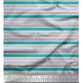 thumbnail image 1 of Soimoi Georgette Viscose Fabric Horizontal Stripe Print Sewing Fabric Yard 42 Inch Wide, 1 of 3