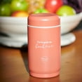 thumbnail image 2 of Chantal Lacroix - Contenant Isotherme en Acier Inoxydable “Bonheur”, Capacité de 18oz, Corail, 2 of 2