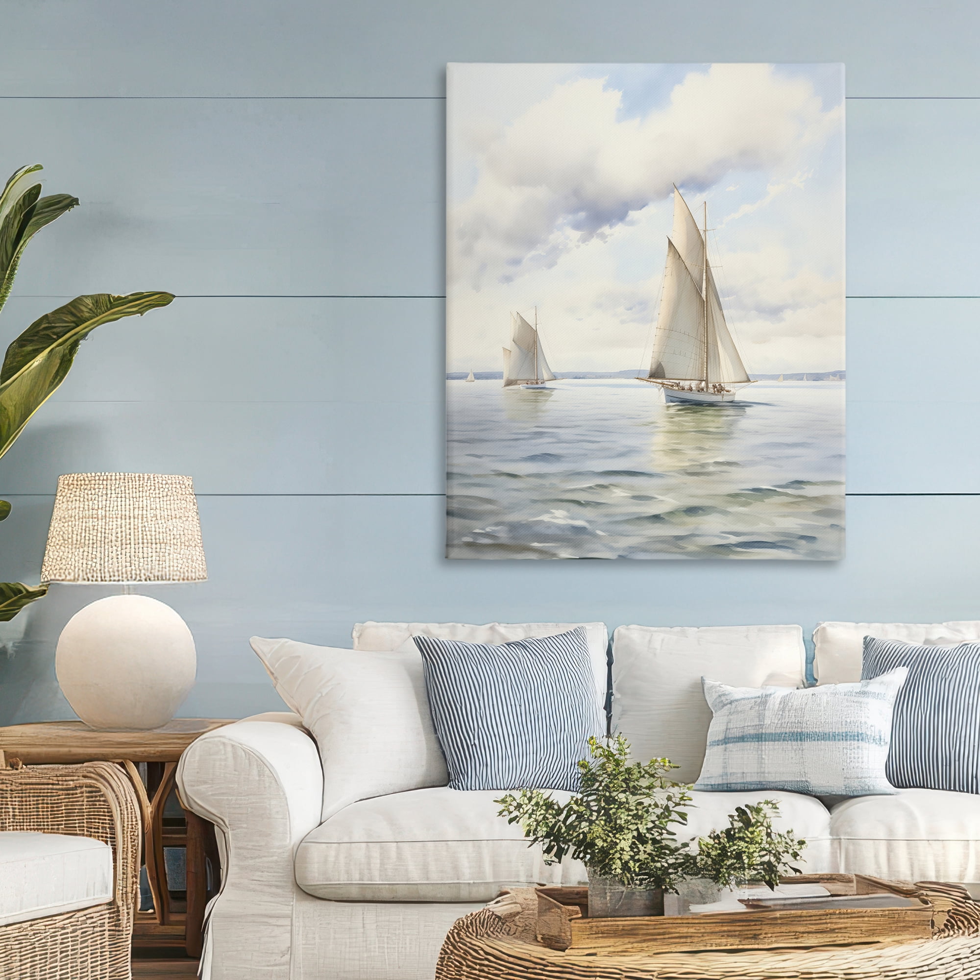 Stupell Industries Sailing Toward a Tranquil Horizon Canvas Wall Art, design by LSR Design Studio