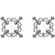 thumbnail image 1 of 1 par de pinzas de metal para pezones, ajustables, con diseño hueco, para adultos - 1#, 1 of 5