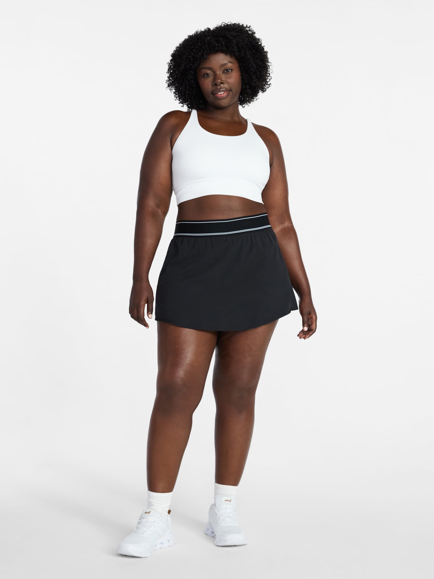 Avia Women's and Women's Plus Active Skort with Curved Hem, Sizes XS-4X