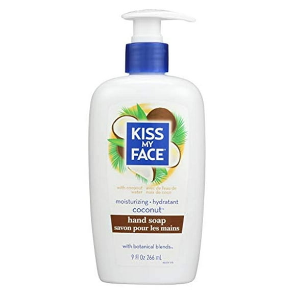 Kiss My Face Moisture Liquid Hand Soap, Coconut  9 Ounce Pump