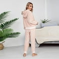 thumbnail image 4 of Fleece Pajamas Set for Women's Soft Casual Warm Winter Sweatsuit Pullover and Long Pants Sets Fuzzy Pj's Loungewear, 4 of 5