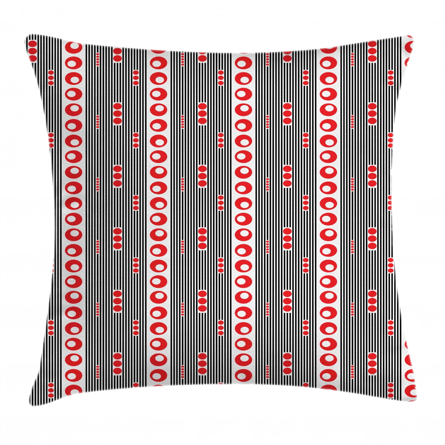 Lattice Throw Pillow Cushion Cover, Vertically Striped Pattern with