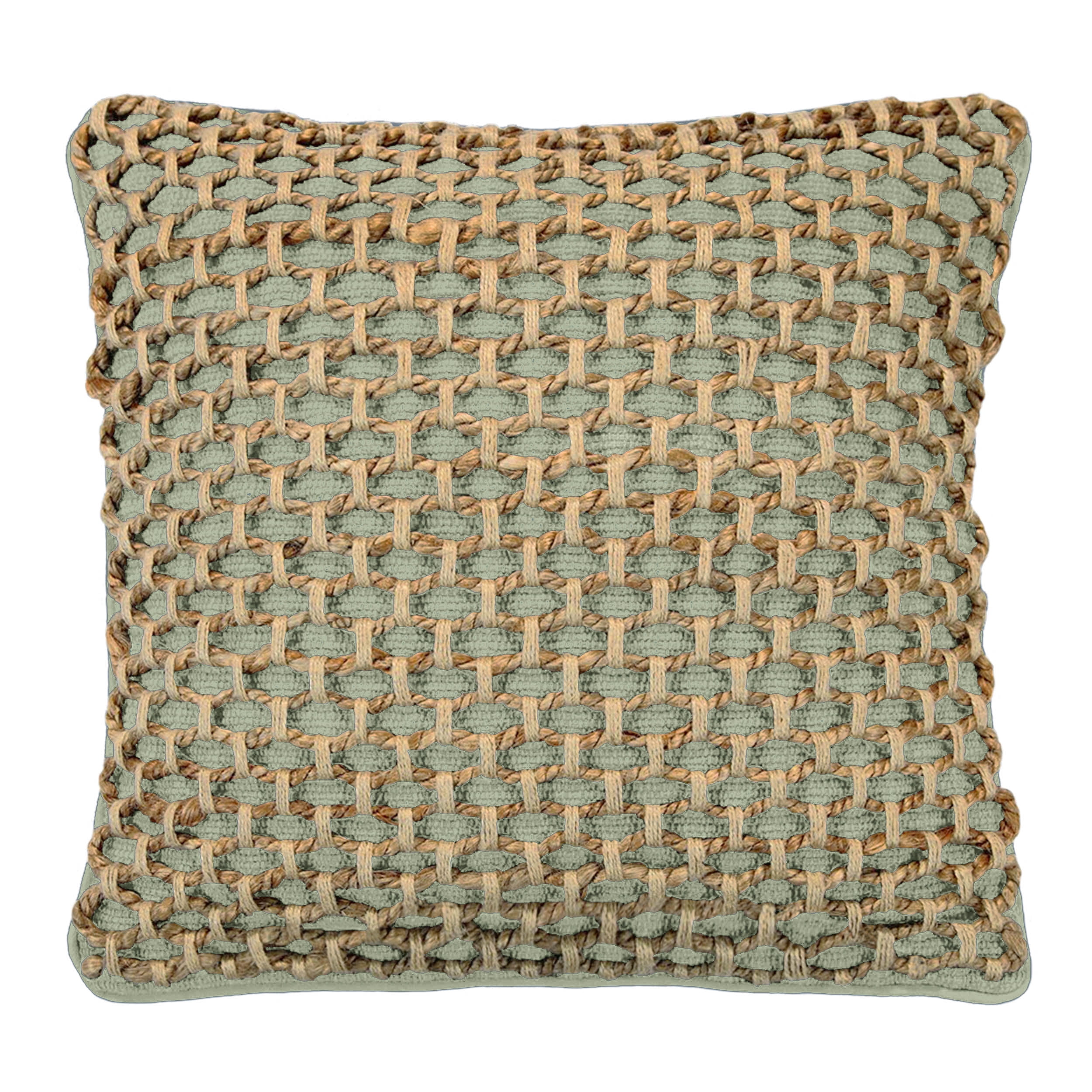Boho Living Jada 20"x20" Sage Green Decorative Pillow