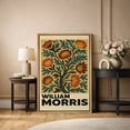 thumbnail image 2 of Framed Canvas Print William Morris Wall Art Abstract Botanical Decorative for Living Room Bedroom - 16"x24" NATURAL, 2 of 8