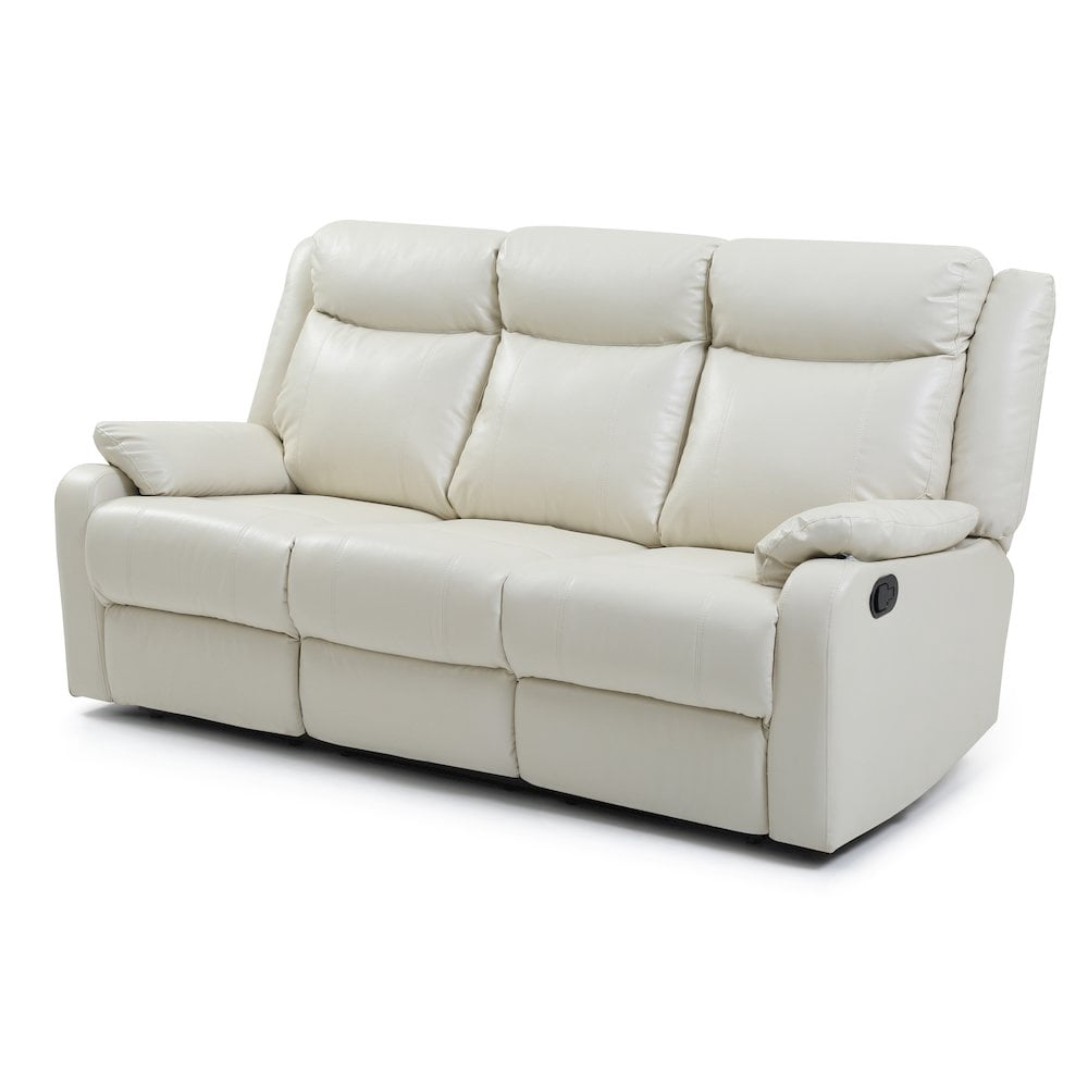 Glory Furniture Ward Reclining Sofa in Pearl Color