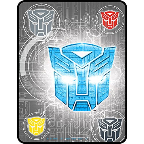 Cool Iconic Transformers 5 'Steel Heroes' Kids Throw 46" X 60" Blanket