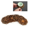 thumbnail image 3 of Posavasos De Bambú, Alfombrilla Para Taza De Té, Almohadilla Aislante Térmica Para Suministros Para La Ceremonia Del Té, 3 of 7