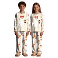 thumbnail image 5 of Kakishop Halloween Pajamas Kids Pjs Family Matching Spooky Print Long Sleeve Pajamas Sets for Girls Boys, 6-7 Year, 5 of 7