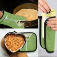 thumbnail image 5 of Yayeee Oven Mitts and Pot Holder Set of 4 Heat Resistant Kitchen Gloves Baking Hot Pad, Green Martini Glass, 5 of 5