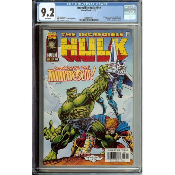 Hulk #449 1st Thunderbolts CGC 9.2