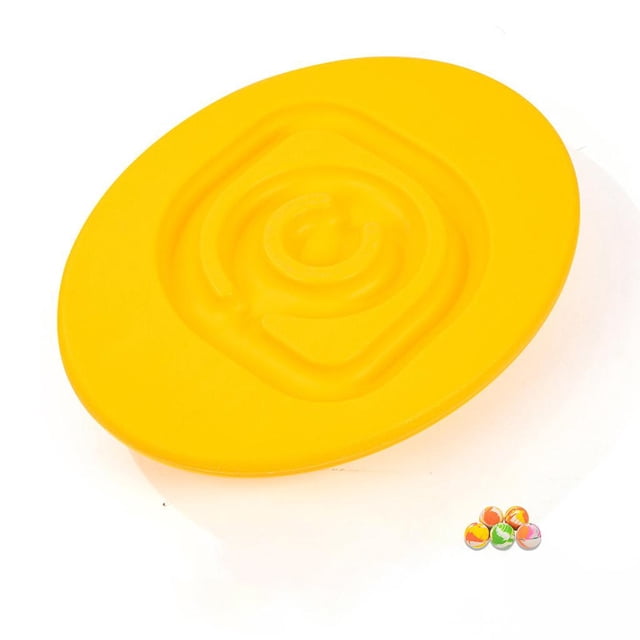 Balancín para niños, tabla de equilibrio sensorial, juguete de coordinación física, juego de equilibrio de balancín, juguetes preescolares para niños, amarillo