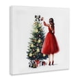 thumbnail image 3 of Stupell Industries Art Deco Fashion Tree Ornaments Canvas Art, 17 x 17, by Amanda Greenwood, 3 of 8