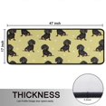 thumbnail image 5 of Kitchen Rugs Sets Of 2,Dachshund Footprint Anti Fatigue Kitchen Mat Rugs Non Slip Washable,Decorative Kitchen Floor Mats for Kitchen,Sink,Laundry,17"x47"+17"x47", 5 of 5